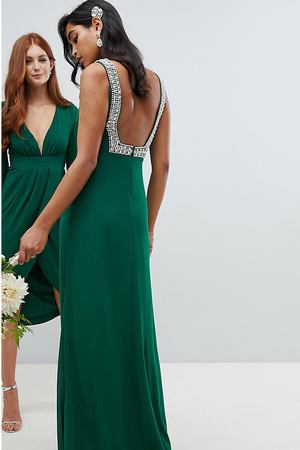 Платье макси TFNC - Зеленый TFNC 112520 купить с доставкой