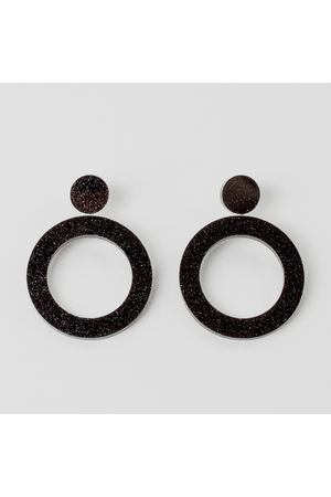 Серьги Luch Design ear-circles-two black вариант 2
