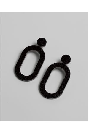 Серьги Luch Design ear-circles-ovals-black