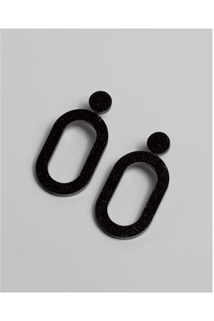 Серьги Luch Design ear-circles-ovals-black купить с доставкой