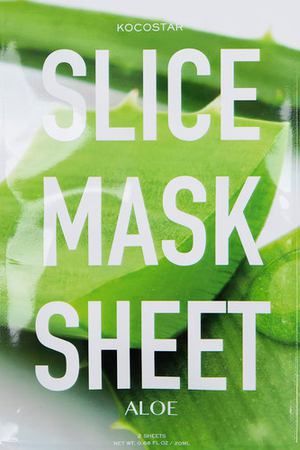 KOCOSTAR Маска-слайс для лица, алоэ вера / SLICE MASK SHEET ALOE 20 мл Kocostar 20-0013 купить с доставкой