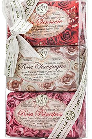 NESTI DANTE Набор мыла для тела Роза / Rosa Gift Kit 3*150 г Nesti Dante 1325603 купить с доставкой