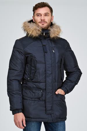 Утепленная куртка с отделкой мехом енота Jorg Weber 26784 купить с доставкой