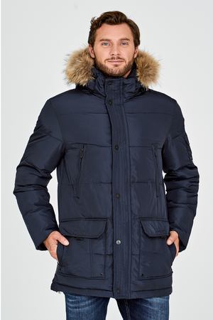 Утепленная куртка с отделкой мехом енота Jorg Weber 26782 купить с доставкой