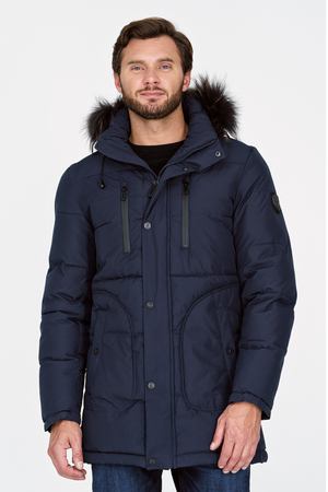 Утепленная куртка с отделкой мехом енота Jorg Weber 26783 купить с доставкой