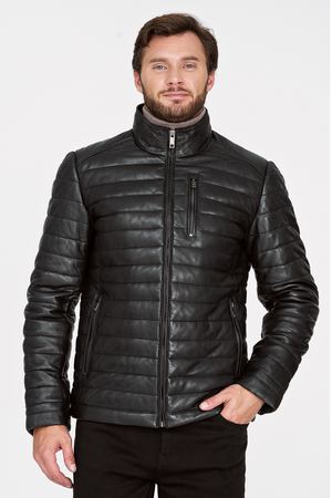 Утепленная кожаная куртка Urban Fashion for Men 253306 купить с доставкой