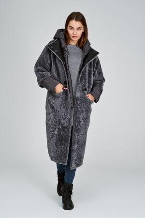 Комбинированная дубленка Virtuale Fur Collection 9995