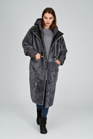 Комбинированная дубленка Virtuale Fur Collection 9995 купить с доставкой