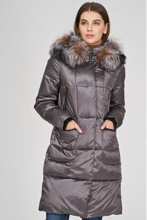 Утепленная куртка с отделкой мехом лисы Laura Bianca 253334