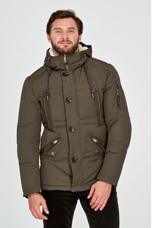 Утепленная куртка с отделкой меховой тканью Urban Fashion for Men 26777
