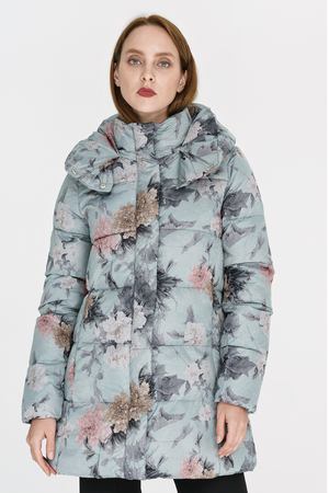 Утепленная куртка с цветочным принтом La Reine Blanche 253341 купить с доставкой