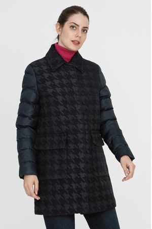 Комбинированное утепленное пальто Madzerini 92648