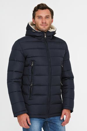 Стеганая куртка с отделкой меховой тканью Urban Fashion for Men 131970