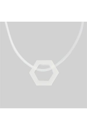 Подвеска Luch Design nec-hexagon-small-white