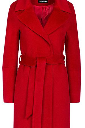 Красное полушерстяное пальто La Reine Blanche 11194 купить с доставкой