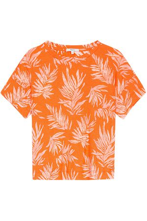 Оранжевая футболка с принтом Pepe Jeans 45335 купить с доставкой