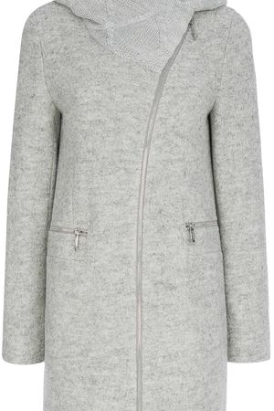 Полушерстяное пальто с капюшоном Элема 19950 купить с доставкой