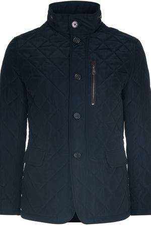Утепленная куртка с отделкой экокожей AL FRANCO 26790 купить с доставкой