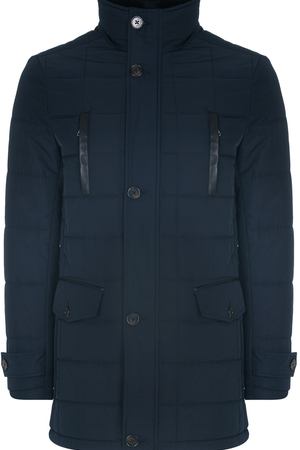 Утепленная куртка с отделкой мехом кролика AL FRANCO 139736 купить с доставкой