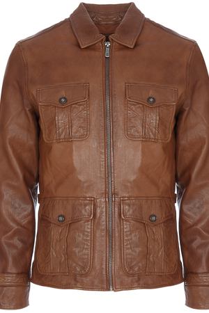 Утепленная кожаная куртка Jorg Weber 26759