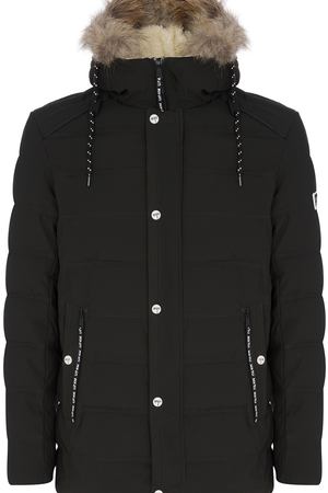 Утепленная куртка с отделкой мехом енота Urban Fashion for Men 63903 купить с доставкой