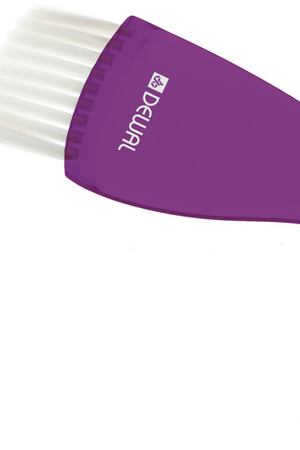 DEWAL PROFESSIONAL Кисть для окрашивания широкая прозрачная фиолетовая, с белой прямой щетиной 50 мм DEWAL T-13violet